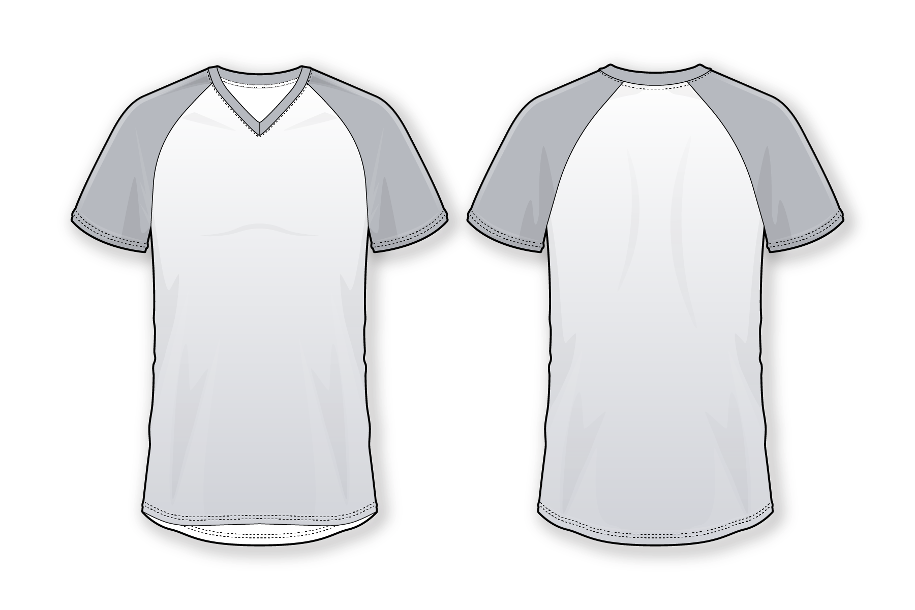 Baseball SS Raglan V Neck with Tail Jersey: Custom T-shirts Design & Print. Sublimation printing shirts.