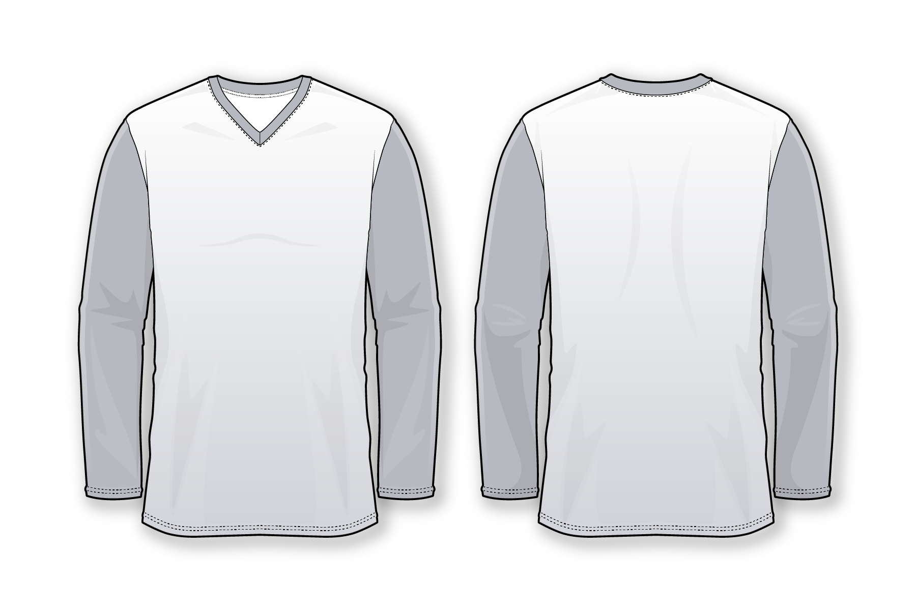 Soccer Long Sleeve V-Neck Jersey, Custom Shirt Design and Printing, Athletic Wear for Adults and Youth, Customized Shirt Design and Printing.